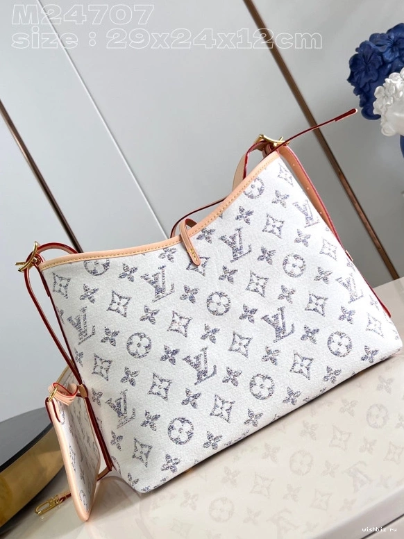 WIS CARRYALL LOUIS PM-29*24*12cm VUITTON 1114